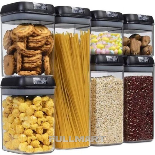 Набір ємностей для сипучих продуктів Food Storage Container Set 7 шт + пакети для їжі 100 шт